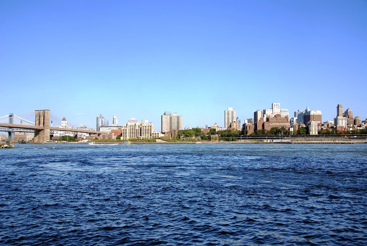 20-4 Brooklyn Bridge And Brooklyn Heights From Wall St In New York Financial District